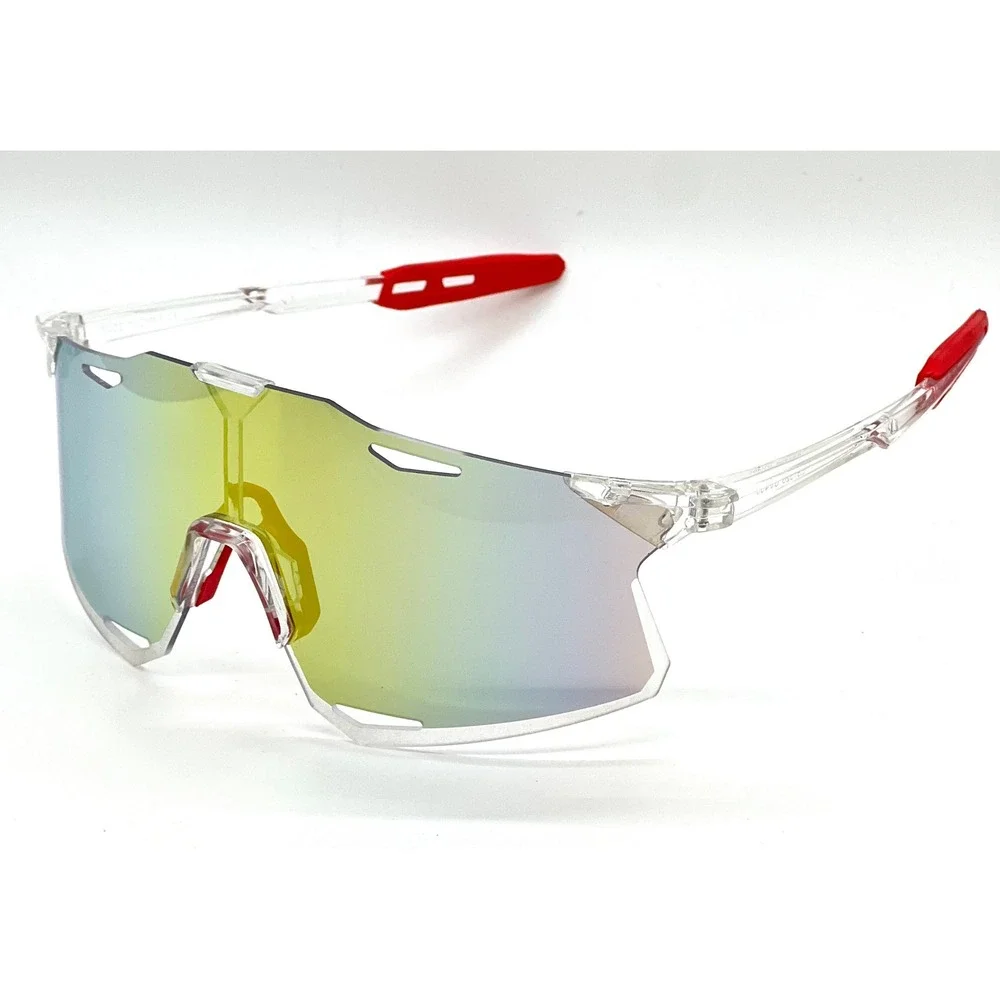 Sport Sunglasses Shield Mirrored Multi‎ Color Lens Cycling Running Glasses Men